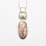 Rhodochrosite Pendant in Sterling Silver By Shael Barger