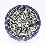 Sgraffito Plate in Purple By Jacqueline Thompson