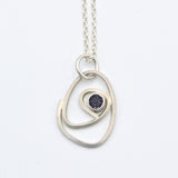 Labyrinth Pendant With Amethyst By Theresa Kwong