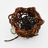 Kelp Basket With Shell By Monique Sonoquie