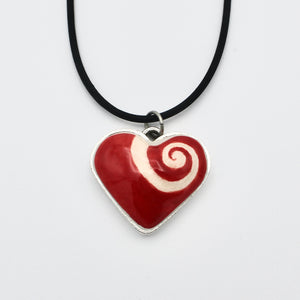 Medium Sculpted Heart Pendant By Gail Splaver