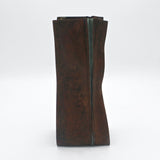 Small Plunkett Fold Vase in Copper By David M Bowman Studio